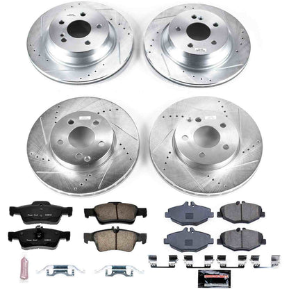 PowerStop Power Stop 2006 Mercedes-Benz E350 Front & Rear Z23 Evolution Sport Brake Kit K4526