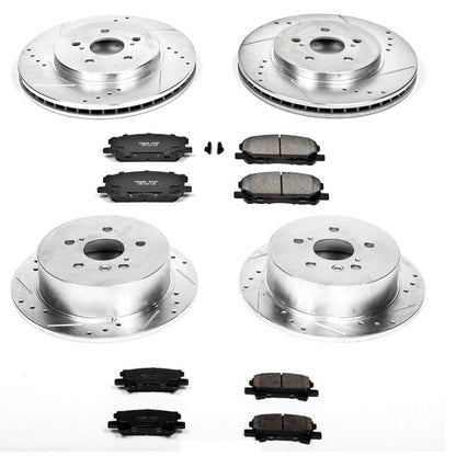 PowerStop Power Stop 04-06 Lexus RX330 Front & Rear Z23 Evolution Sport Brake Kit K4530