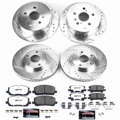 PowerStop Power Stop 04-07 Toyota Highlander Front & Rear Z36 Truck & Tow Brake Kit K4531-36