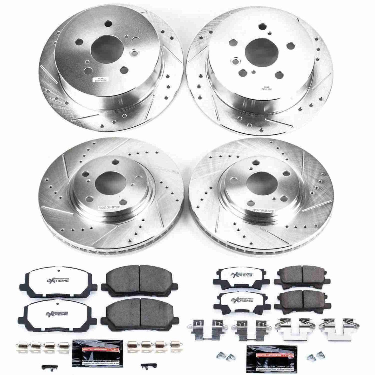 PowerStop Power Stop 04-07 Toyota Highlander Front & Rear Z36 Truck & Tow Brake Kit K4531-36