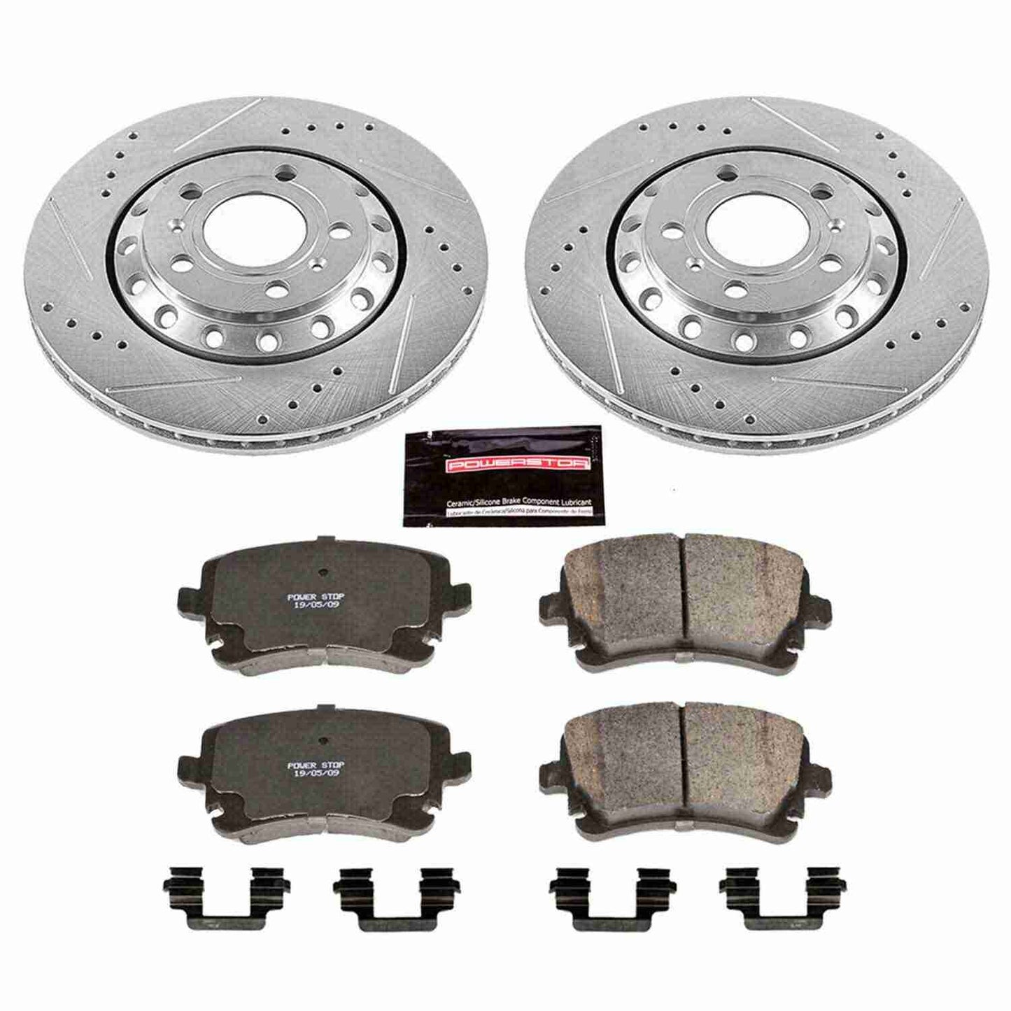 PowerStop Power Stop 03-10 Audi A8 Quattro Rear Z23 Evolution Sport Brake Kit K4562
