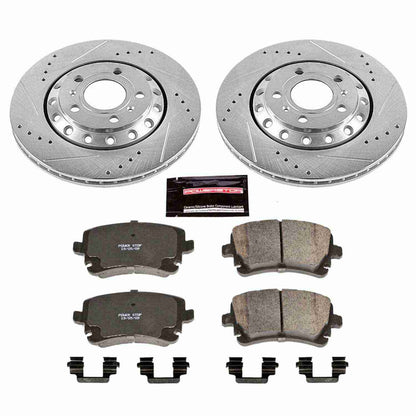 PowerStop Power Stop 03-10 Audi A8 Quattro Rear Z23 Evolution Sport Brake Kit K4562