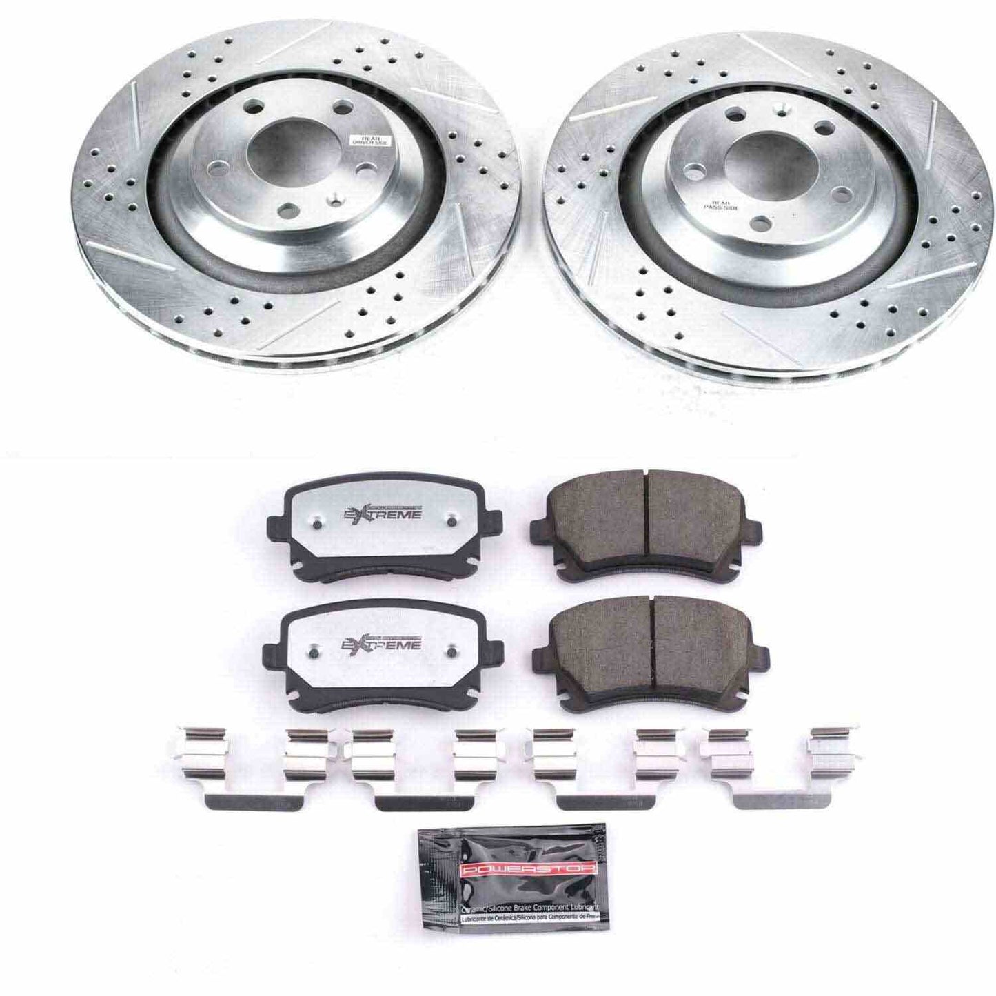 PowerStop Power Stop 05-11 Audi A6 Quattro Rear Z26 Street Warrior Brake Kit K4567-26
