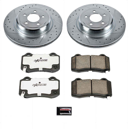 PowerStop Power Stop 05-10 Chrysler 300 Rear Z26 Street Warrior Brake Kit K4583-26