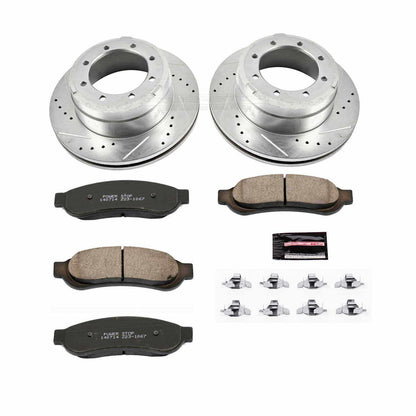 PowerStop Power Stop 05-10 Ford F-350 Super Duty Rear Z23 Evolution Sport Brake Kit K4593