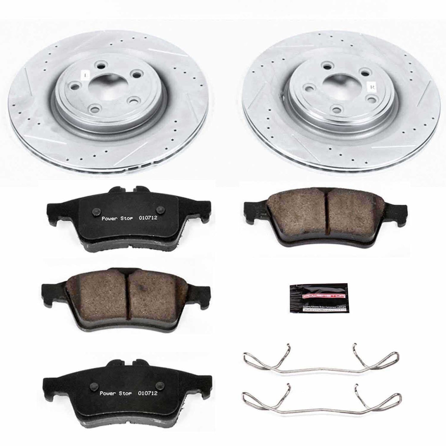 PowerStop Power Stop 06-08 Jaguar S-Type Rear Z23 Evolution Sport Brake Kit K4612