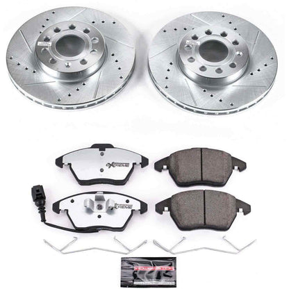 PowerStop Power Stop 10-12 Audi A3 Front Z26 Street Warrior Brake Kit K4623-26