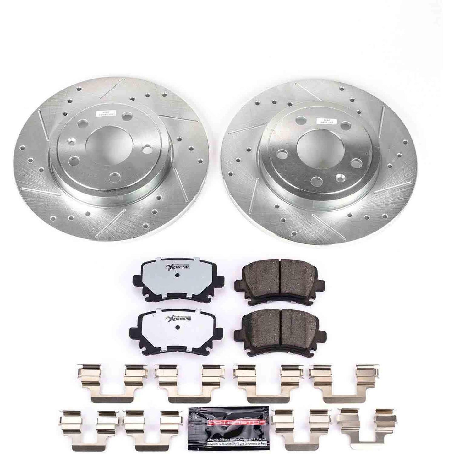 PowerStop Power Stop 05-09 Audi A4 Rear Z26 Street Warrior Brake Kit K4624-26