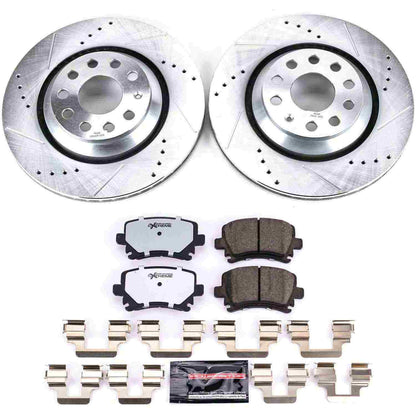 PowerStop Power Stop 09-17 Volkswagen CC Rear Z26 Street Warrior Brake Kit K4628-26
