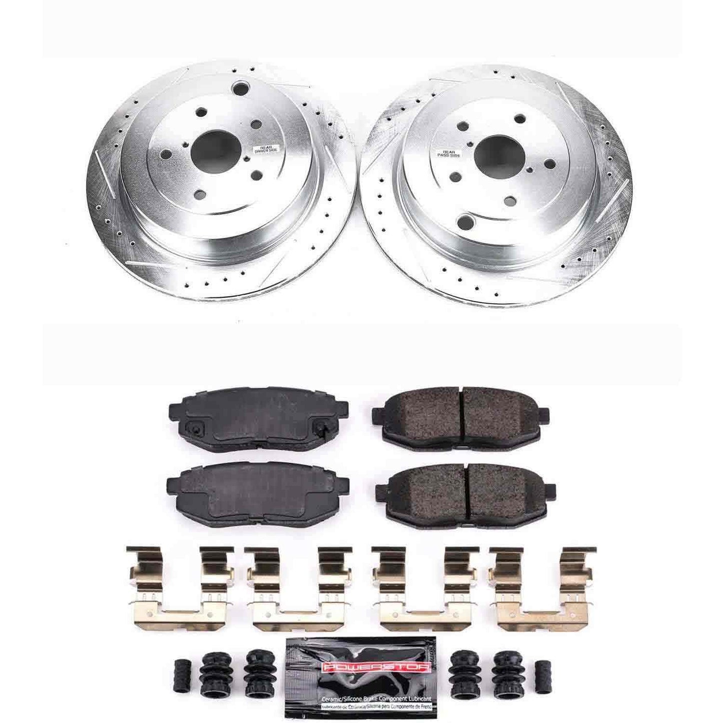 PowerStop Power Stop 06-07 Subaru B9 Tribeca Rear Z23 Evolution Sport Brake Kit K4645