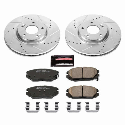 PowerStop Power Stop 06-11 Hyundai Azera Front Z23 Evolution Sport Brake Kit K4646