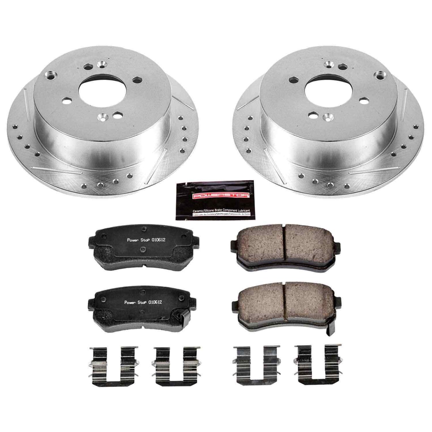 PowerStop Power Stop 06-07 Hyundai Accent Rear Z23 Evolution Sport Brake Kit K4653