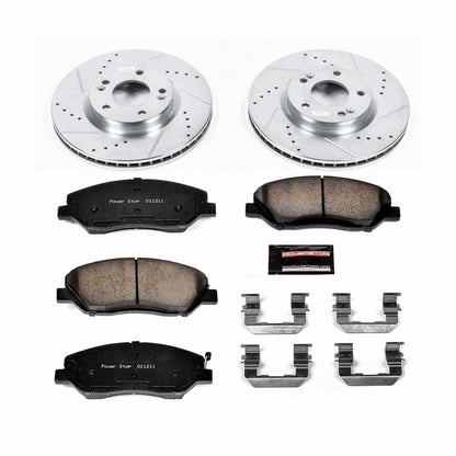 PowerStop Power Stop 07-09 Hyundai Santa Fe Front Z23 Evolution Sport Brake Kit K4665