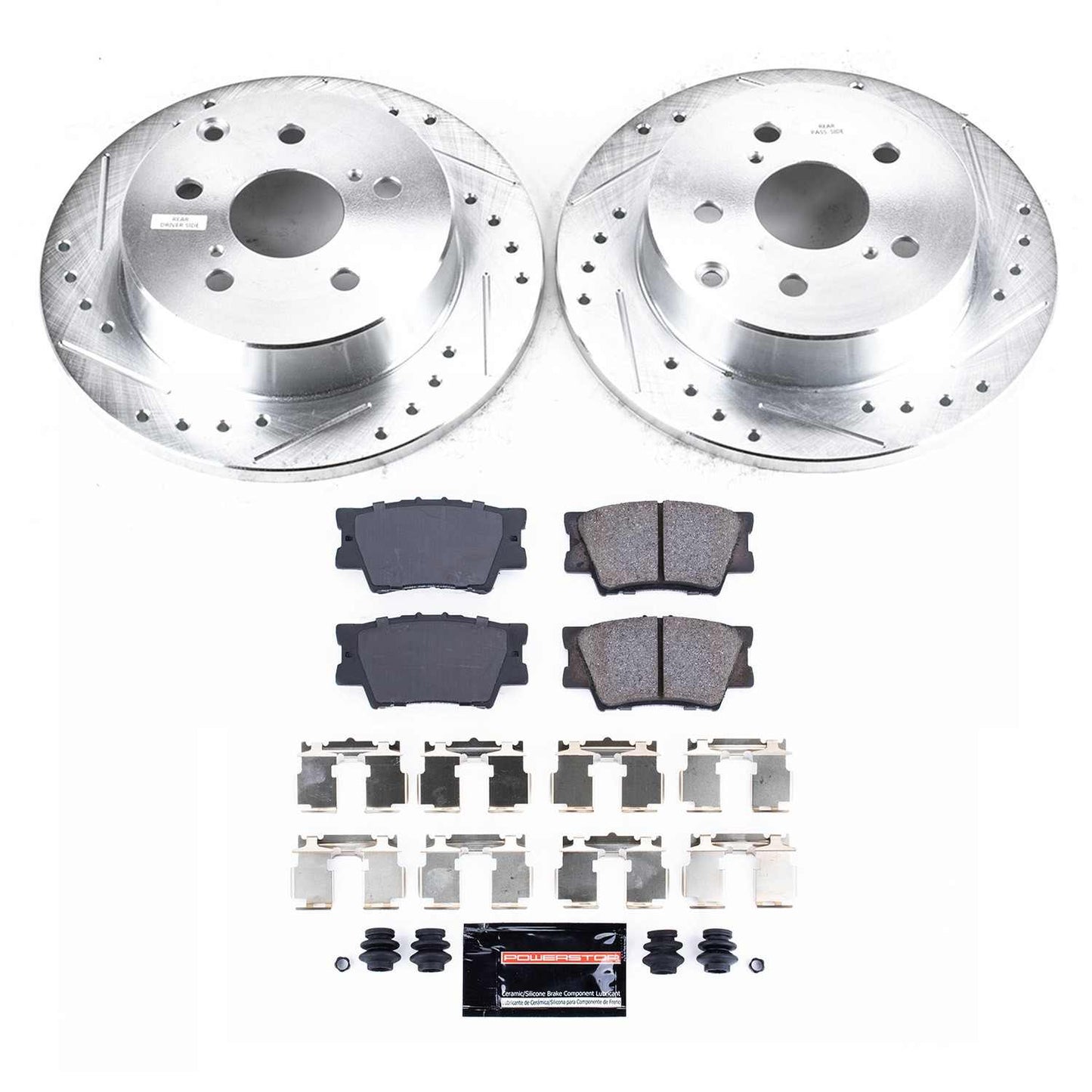 PowerStop Power Stop 10-12 Lexus HS250h Rear Z23 Evolution Sport Brake Kit K4671