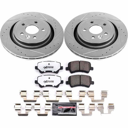 PowerStop Power Stop 11-18 Volvo S60 Rear Z36 Truck & Tow Brake Kit K4702-36