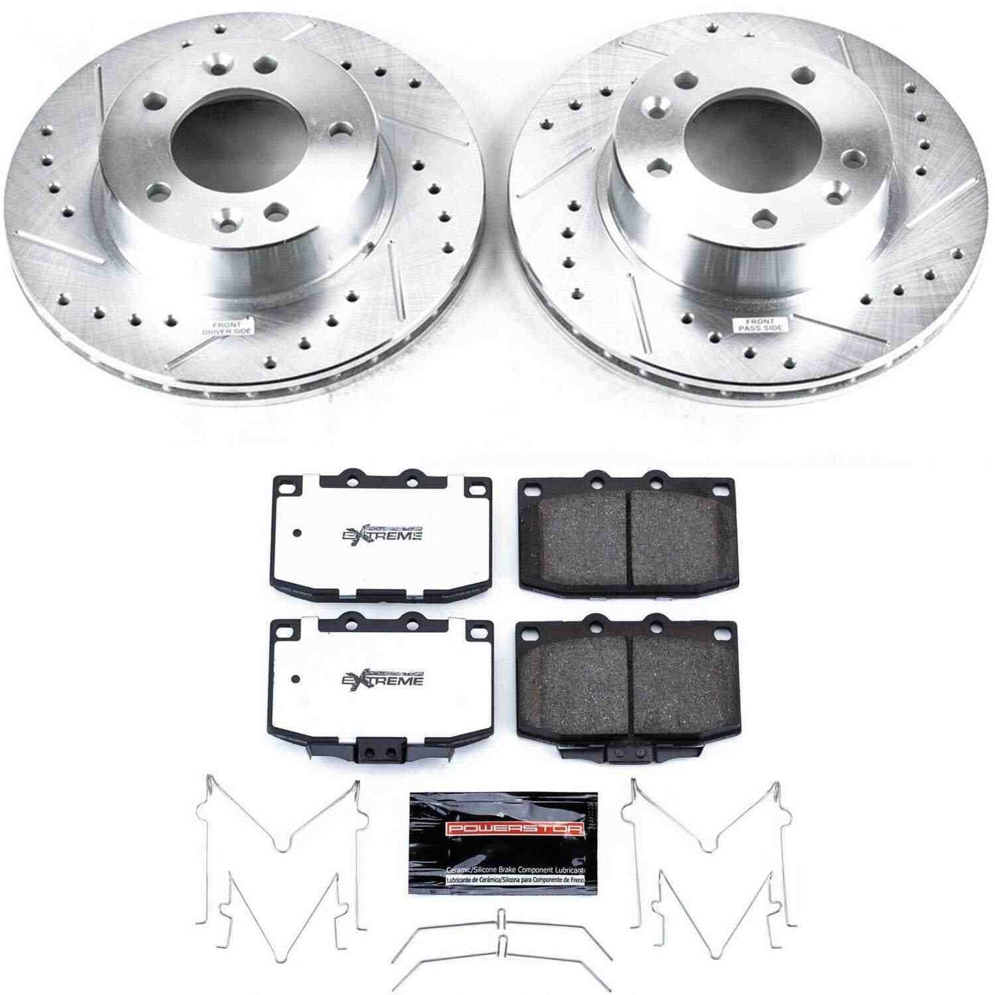 PowerStop Power Stop 86-91 Mazda RX-7 Front Z26 Street Warrior Brake Kit K470-26