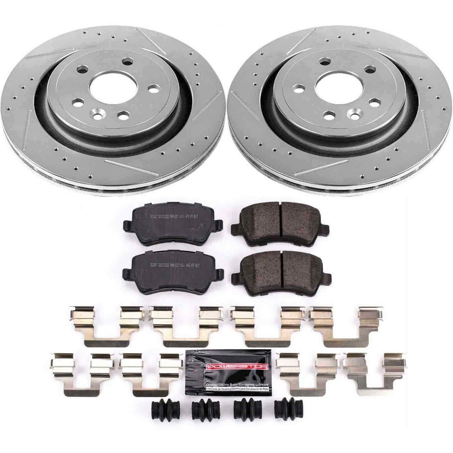 PowerStop Power Stop 11-18 Volvo S60 Rear Z23 Evolution Sport Brake Kit K4702