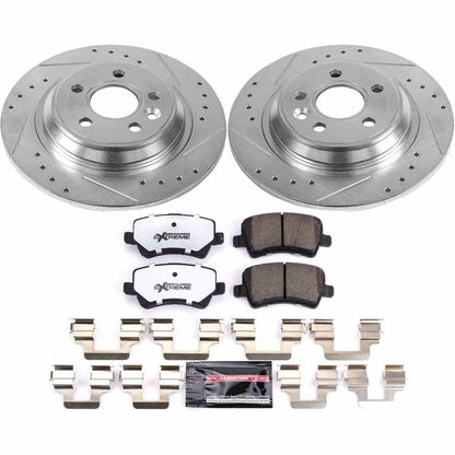 PowerStop Power Stop 11-18 Volvo S60 Rear Z36 Truck & Tow Brake Kit K4704-36