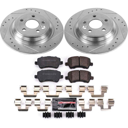 PowerStop Power Stop 11-18 Volvo S60 Rear Z23 Evolution Sport Brake Kit K4704