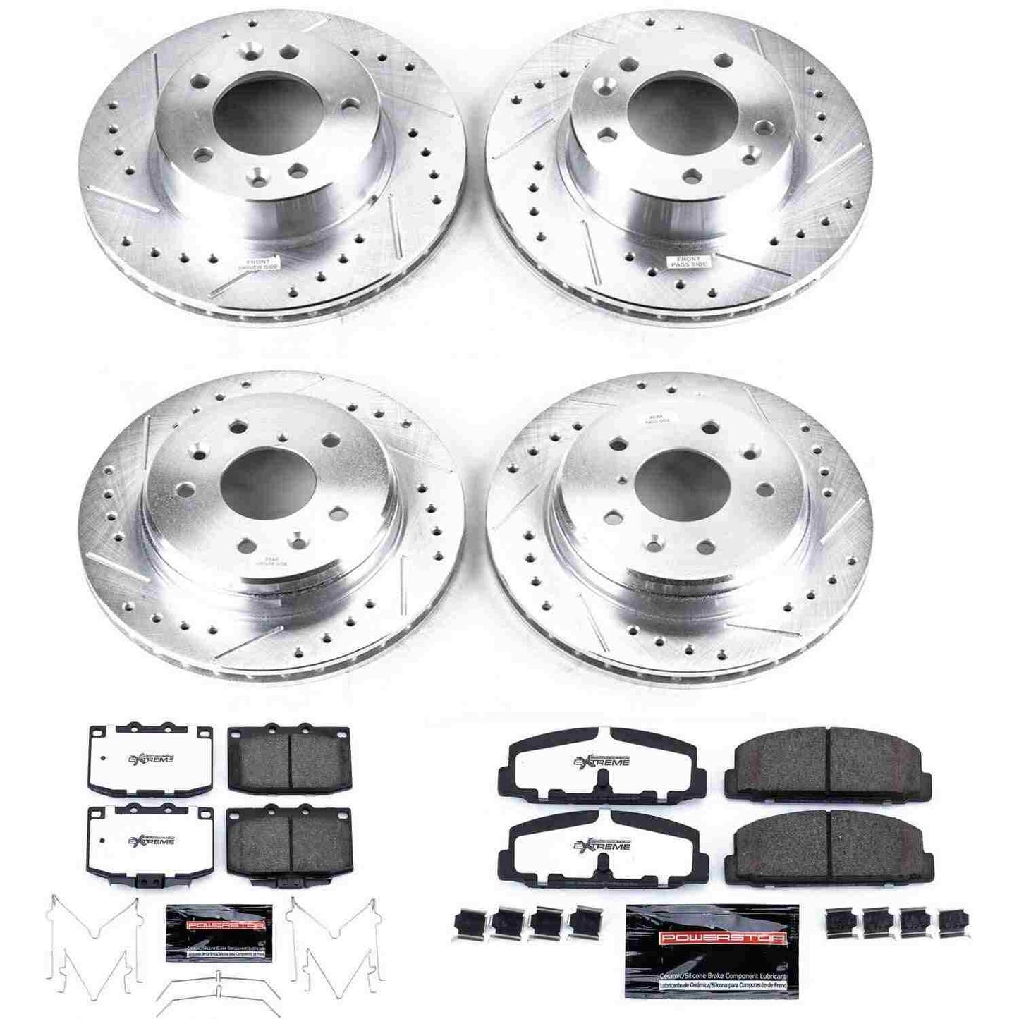 PowerStop Power Stop 86-91 Mazda RX-7 Front & Rear Z26 Street Warrior Brake Kit K471-26