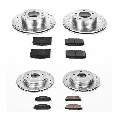 PowerStop Power Stop 86-91 Mazda RX-7 Front & Rear Z23 Evolution Sport Brake Kit K471