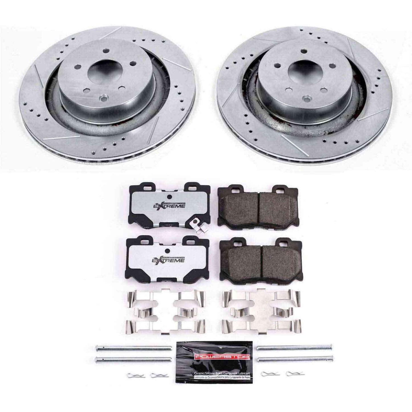 PowerStop Power Stop 08-13 Infiniti G37 Rear Z26 Street Warrior Brake Kit K4732-26