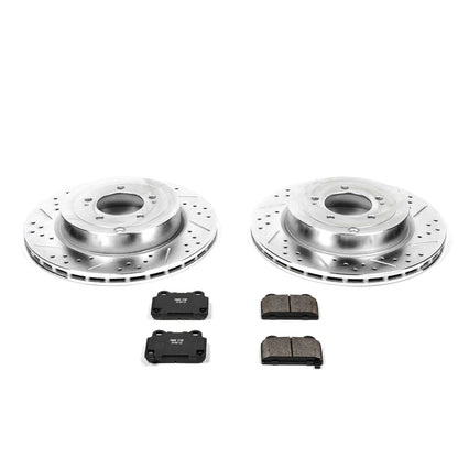 PowerStop Power Stop 08-15 Mitsubishi Lancer Rear Z23 Evolution Sport Brake Kit K4741