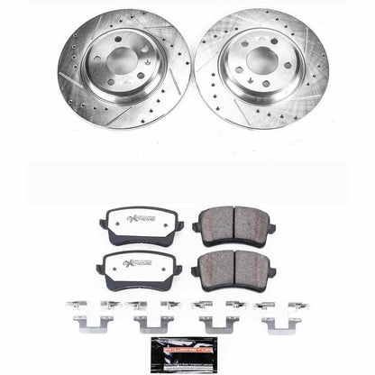 PowerStop Power Stop 09-16 Audi A4 Rear Z26 Street Warrior Brake Kit K4745-26