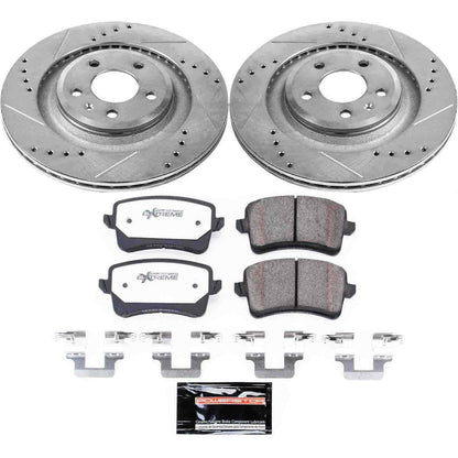 PowerStop Power Stop 10-11 Audi S4 Rear Z26 Street Warrior Brake Kit K4746-26
