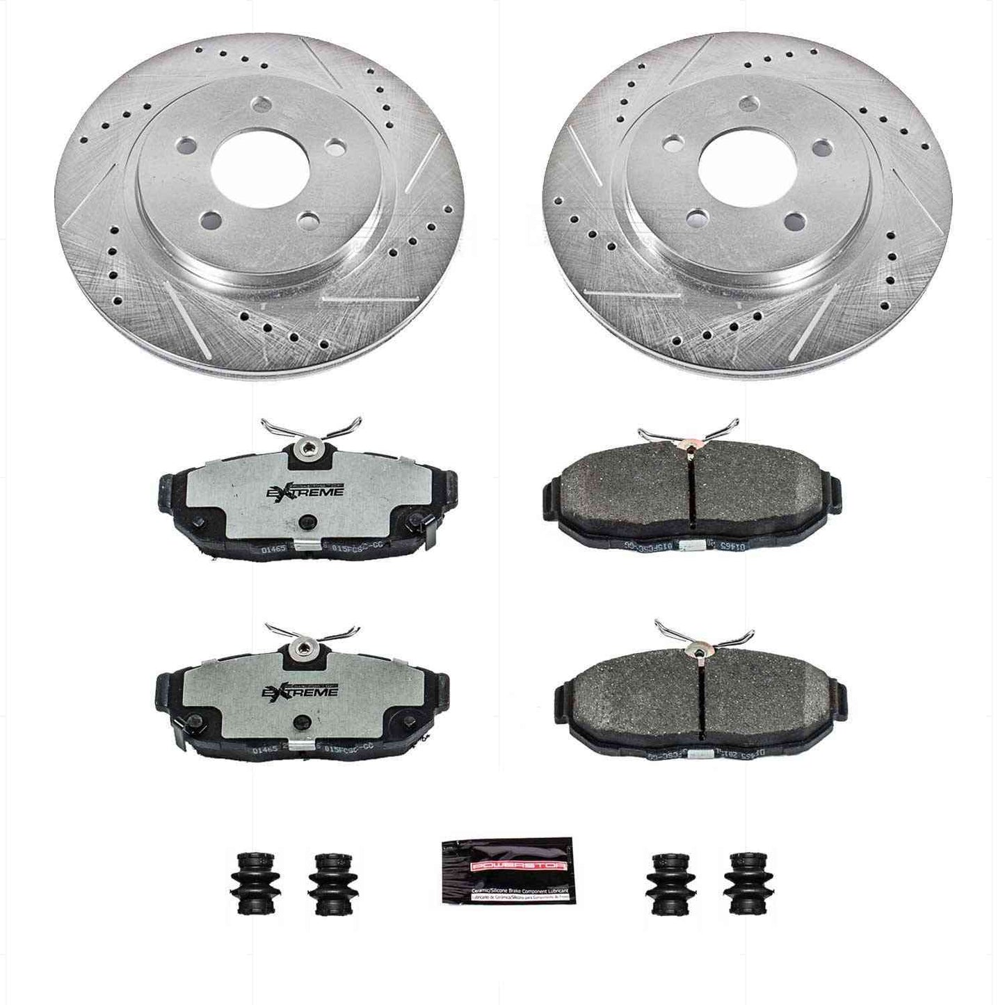 PowerStop Power Stop 11-14 Ford Mustang Rear Z26 Street Warrior Brake Kit K4749-26
