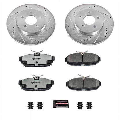 PowerStop Power Stop 11-14 Ford Mustang Rear Z26 Street Warrior Brake Kit K4749-26