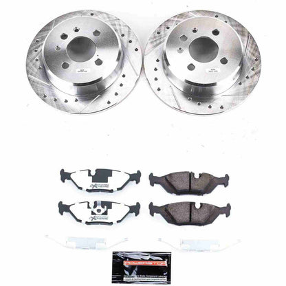 PowerStop Power Stop 91-92 BMW 318i Rear Z26 Street Warrior Brake Kit K4804-26