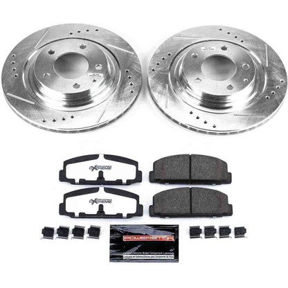PowerStop Power Stop 93-95 Mazda RX-7 Rear Z26 Street Warrior Brake Kit K4835-26