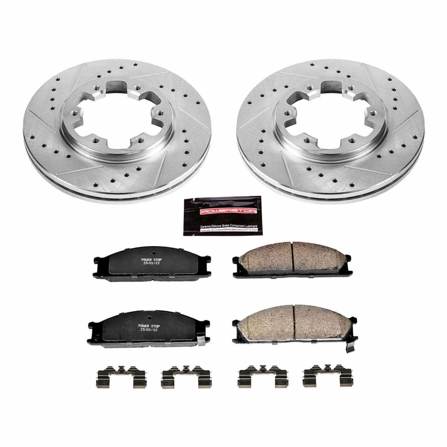 PowerStop Power Stop 86-94 Nissan D21 Front Z23 Evolution Sport Brake Kit K4837