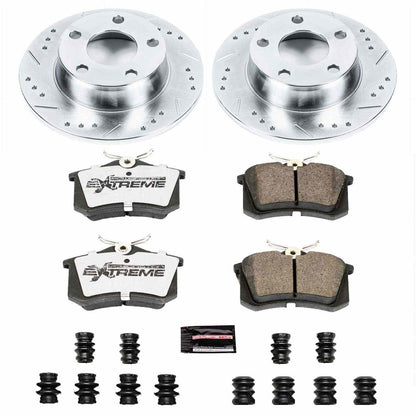 PowerStop Power Stop 99-04 Audi A6 Quattro Rear Z26 Street Warrior Brake Kit K4845-26