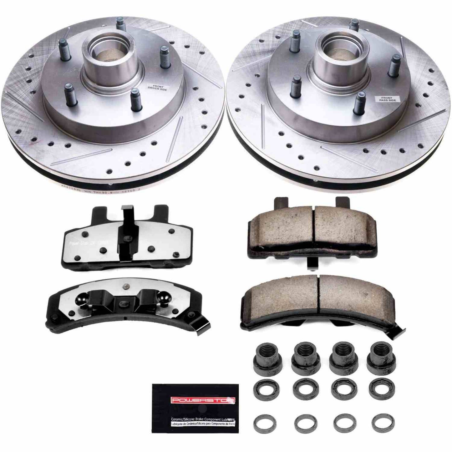 PowerStop Power Stop 94-99 Dodge Ram 1500 Front Z36 Truck & Tow Brake Kit K4875-36