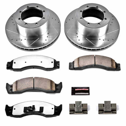 PowerStop Power Stop 00-02 Ford E-450 Super Duty Rear Z36 Truck & Tow Brake Kit K4912-36