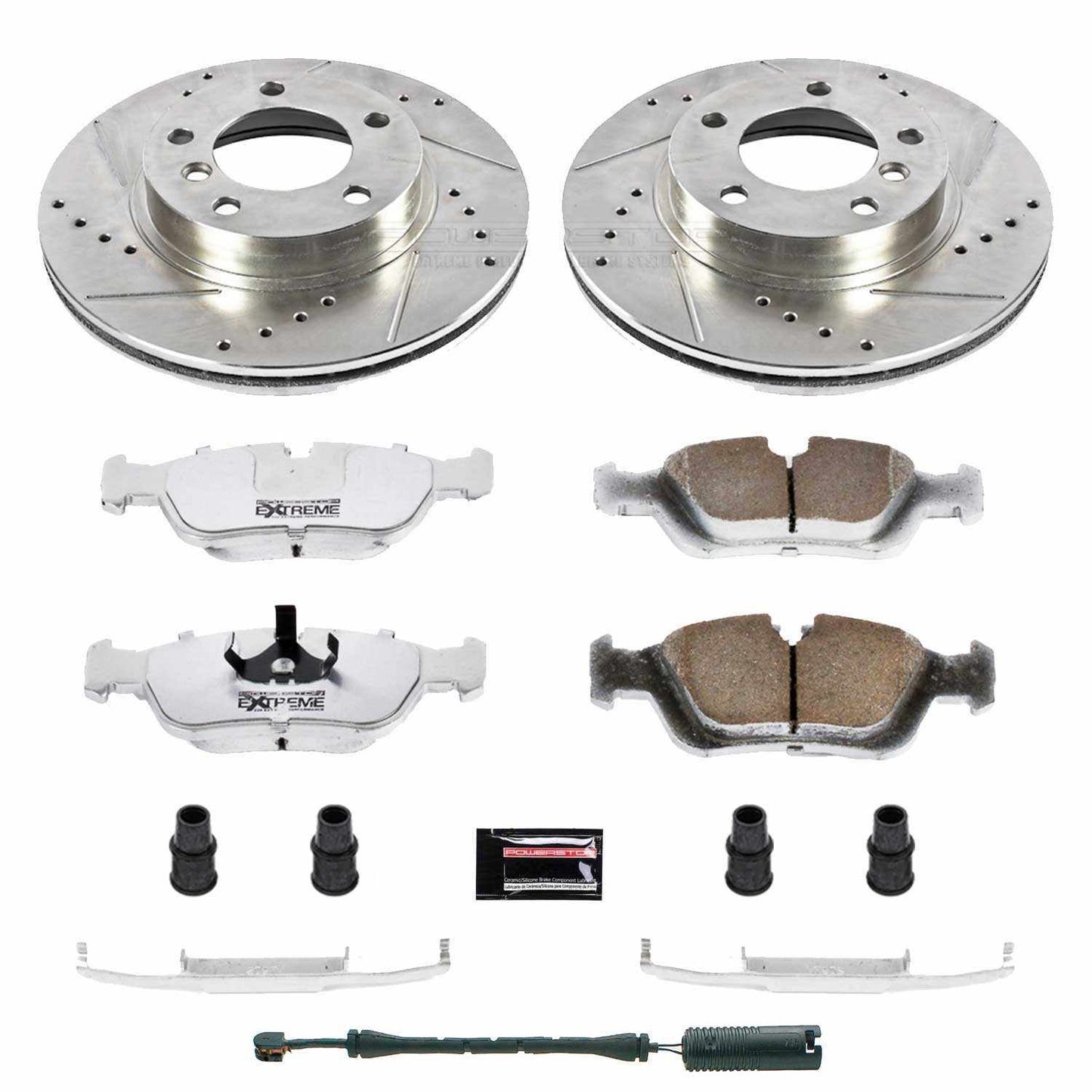 PowerStop Power Stop 92-98 BMW 318i Front Z26 Street Warrior Brake Kit K496-26