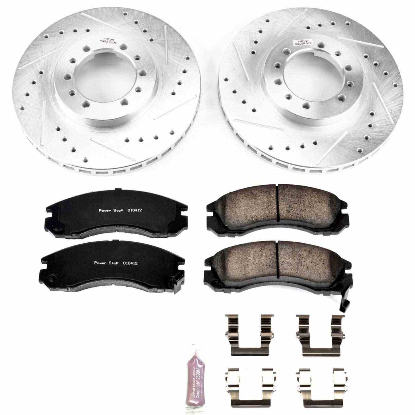 PowerStop Power Stop 91-96 Mitsubishi Montero Front Z23 Evolution Sport Brake Kit K4981