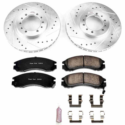 PowerStop Power Stop 91-96 Mitsubishi Montero Front Z23 Evolution Sport Brake Kit K4981
