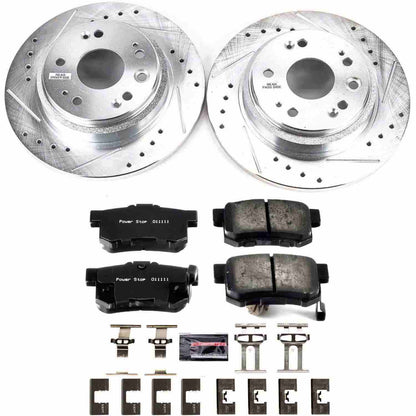 PowerStop Power Stop 02-04 Acura RL Rear Z23 Evolution Sport Brake Kit K4989