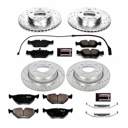 PowerStop Power Stop 98-99 BMW 323i Front & Rear Z23 Evolution Sport Brake Kit K499