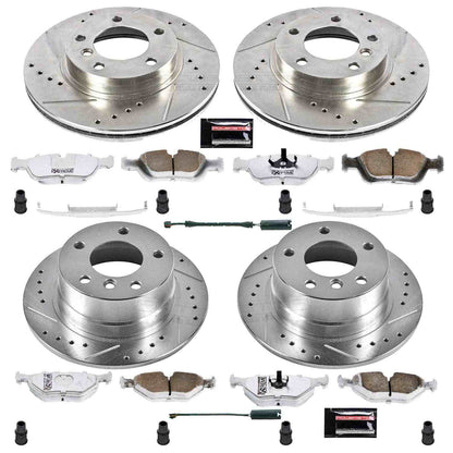 PowerStop Power Stop 97-02 BMW Z3 Front & Rear Z26 Street Warrior Brake Kit K500-26