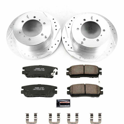 PowerStop Power Stop 91-00 Mitsubishi Montero Rear Z23 Evolution Sport Brake Kit K5022