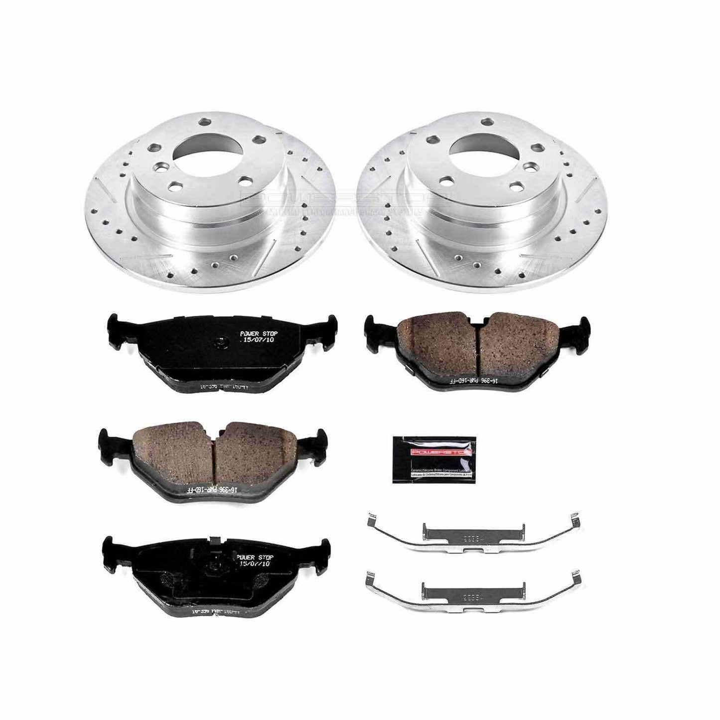 PowerStop Power Stop 92-98 BMW 318i Rear Z23 Evolution Sport Brake Kit K502