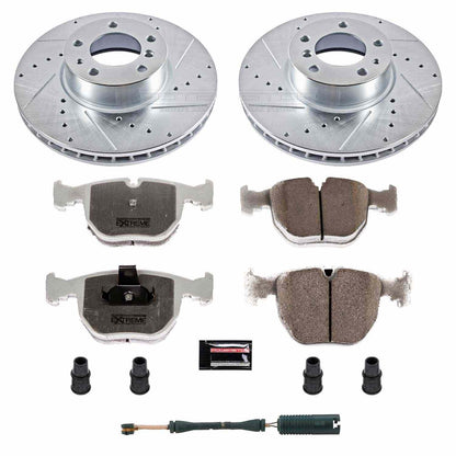 PowerStop Power Stop 1995 BMW 740i Front Z26 Street Warrior Brake Kit K503-26