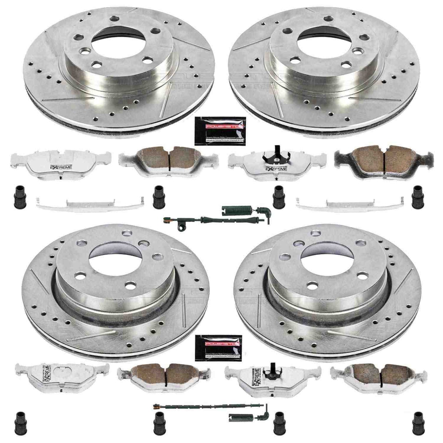 PowerStop Power Stop 2000 BMW 323Ci Front & Rear Z26 Street Warrior Brake Kit K507-26