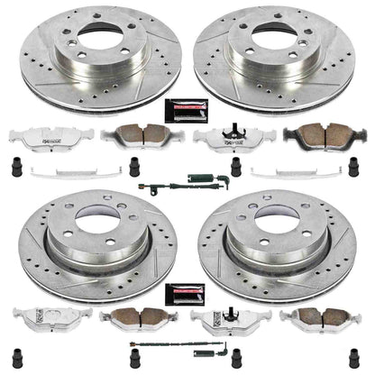 PowerStop Power Stop 2000 BMW 323Ci Front & Rear Z26 Street Warrior Brake Kit K507-26