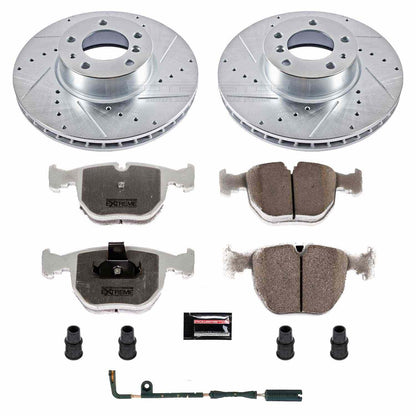 PowerStop Power Stop 97-00 BMW 540i Front Z26 Street Warrior Brake Kit K508-26