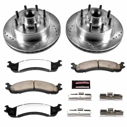 PowerStop Power Stop 2007 Ford E-150 Front Z36 Truck & Tow Brake Kit K5088-36